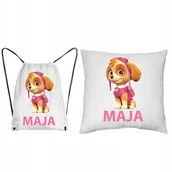 Plecaki worki - Psi Patrol Zestaw Przedszkolaka Poduszka + Worek - miniaturka - grafika 1