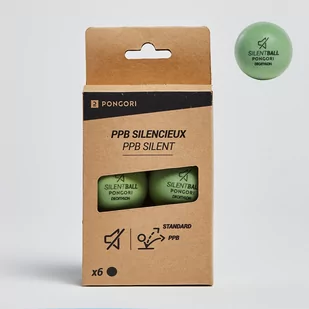 Cicha piłka do tenisa stołowego z pianki Pongori PPB 100 Silent x6 - Tenis stołowy - miniaturka - grafika 1