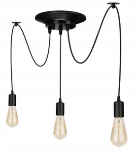 Lampa sufitowa wisząca Led Loft Żyrandol Retro Pająk 3xE27 loft - Lampy sufitowe - miniaturka - grafika 1