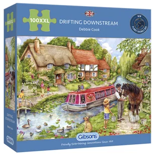 G3 Gibsons Puzzle 100 XXL Dryfowanie w dół rzeki - Puzzle - miniaturka - grafika 1