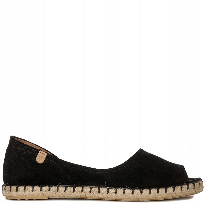Verbenas Cruz Espadryle Damskie Zamszowe Czarne CRUZ-SER-NEGRO r.36