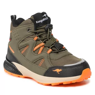 Buty dla chłopców - Trzewiki KangaRoos - K-Hk Tour Rtx 18801 000 8021 Olive/Neon Orange - grafika 1