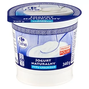 Carrefour Extra Jogurt naturalny typu greckiego 340 g - Kefiry, jogurty, maślanki - miniaturka - grafika 1