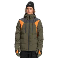 Kurtki narciarskie - Męska Kurtka ocieplana QUIKSILVER THE EDGE M SNJT CRE0 EQYTJ03387-CRE0 – Zielony - miniaturka - grafika 1