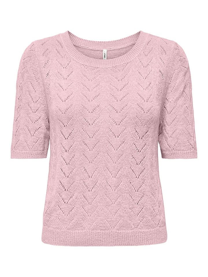ONLY Sweter w kolorze jasnoróżowym