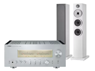 Yamaha A-S3200 (srebrny) + 704 S3 (biały) - Zestawy stereo - miniaturka - grafika 1