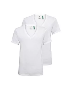G-STAR RAW Koszulka męska Base Heather 2-pak, Biały (biały stały D07203-2757-2020), XS - Koszulki męskie - miniaturka - grafika 1