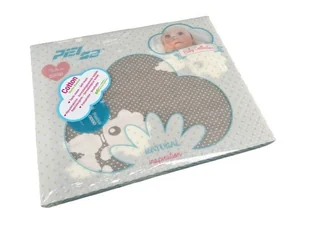 Koc dziecięcy bawełna 110x140 szary miękki kocyk otulacz dla niemowląt PUDEL - Otulacze - miniaturka - grafika 1