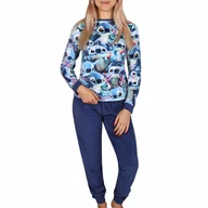 Piżamy damskie - DISNEY Stitch Damska piżama z długimi spodniami, piżama długi rękaw S - miniaturka - grafika 1