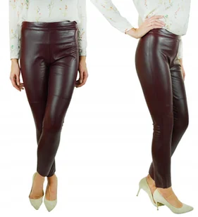 Calzedonia legginsy damskie imitacja skóry długie rozmiar S - Legginsy - miniaturka - grafika 1