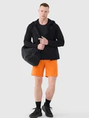 Spodenki męskie - 4F Spodenki treningowe szybkoschnące męskie - pomarańczowe XXL - miniaturka - grafika 1