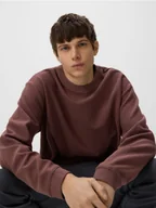 Koszulki męskie - Reserved - Longsleeve boxy - jasnofioletowy - miniaturka - grafika 1