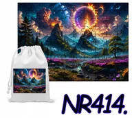 Puzzle - PUZZLE 120 EL. UKŁADANKA GÓRY KRAJOBRAZ PEJZAŻ + WORECZEK Z NADRUKIEM - miniaturka - grafika 1
