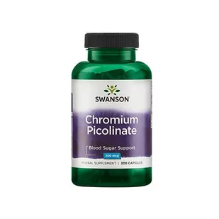 SWANSON Chromium Picolinate 200mcg - 200caps. - Witaminy i minerały dla sportowców - miniaturka - grafika 1