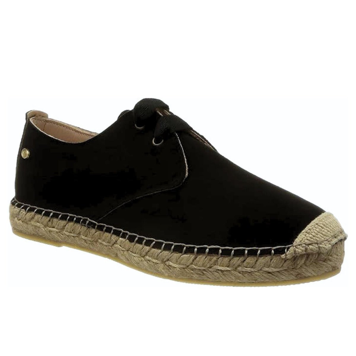 Buty damskie Fred de la Bretoniere espadryle skórzane czarne-37