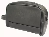 Kosmetyczki, organizery i kuferki - Skórzana Kosmetyczka Prostokątna MAGRE (PL) Skóra Naturalna Licowa Adrian DeLuxe CZARNY 24 x 17 x 10 [cm] - miniaturka - grafika 1