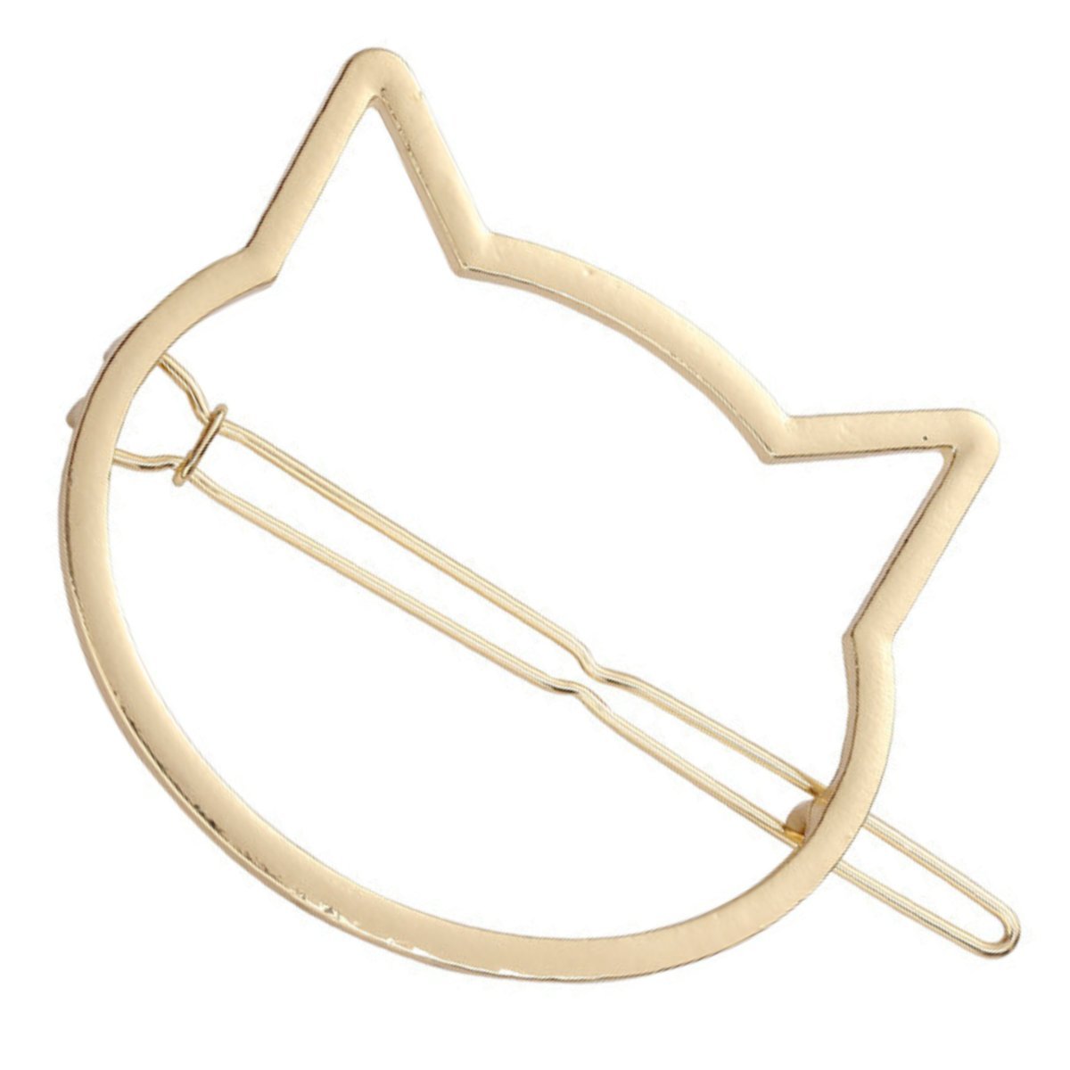 Spinka Wsuwka Złota do Włosów Ozdobna Kot Metalowa Lekka i Wytrzymała