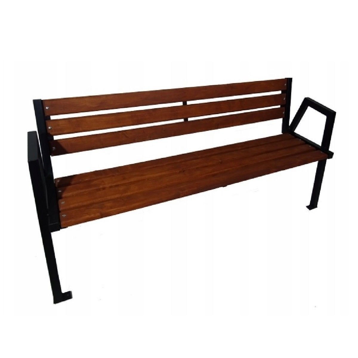 Ławka ogrodowa Karstal ławka stalowa ławka parkowa ławka ogrodowa meble ogrodowe drewniane oparcie SOFIA 9547