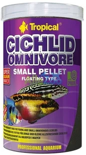Tropical cich Lid omnivore Small pellet, 1er Pack (1 X 1 L) C-122 - Pokarm dla ryb - miniaturka - grafika 2
