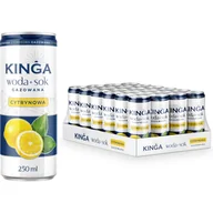 Woda - 24x Kinga woda + sok o smaku cytrynowym 250 ml - miniaturka - grafika 1