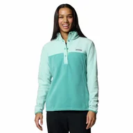 Bluzy damskie - Damska bluza polarowa Columbia Benton Springs 1/2 Snap Pullover Fleece II teal/spray - L - miniaturka - grafika 1