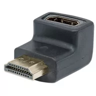 Kable komputerowe i do monitorów - Manhattan Adapter kątowy HDMI M/F czarny - miniaturka - grafika 1