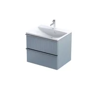 Szafki łazienkowe - Szafka łazienkowa pod umywalkę Oristo Etna 60 cm niebieski mat OR52-SD2S-60-16R - miniaturka - grafika 1