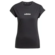 Koszulki i topy damskie - adidas Damska koszulka z bawełny Essentials Linear - miniaturka - grafika 1