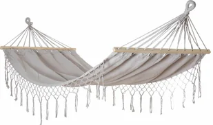 kontrast Hamak ogrodowy klasyczny BOHO Milos2 200x100 cm szary - Hamaki - miniaturka - grafika 1