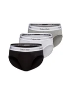 Majtki damskie - Calvin Klein Męskie slipy 3-pack Mężczyźni Bawełna czarny|biały|szary jednolity, S - miniaturka - grafika 1