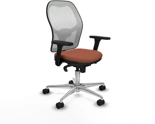 Fotel biurowy, krzesło biurowe Krzesło Biurowe Piqueras y Crespo 3D086N0 Biały Brązowy - Fotele i krzesła biurowe - miniaturka - grafika 1