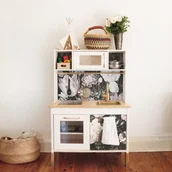 Naklejki na drzwi i meble - Naklejki Ikea Duktig Kwieciste Dzieło w Stylu Vintage - miniaturka - grafika 1