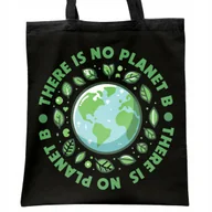 Torby i wózki na zakupy - Torba bawełniana czarna na zakupy Eco Ekologia Przyroda Prezent - miniaturka - grafika 1