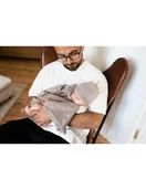 Koce i narzuty dla dzieci - Poofi Kocyk merino Cozy delikatny brąz - miniaturka - grafika 1