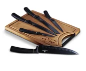 Noże kuchenne - ZESTAW 5 NOŻY KUCHENNYCH Z DESKĄ BERLINGER HAUS BH-2550 - miniaturka - grafika 1