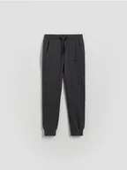 Spodnie i spodenki dla chłopców - Reserved - Bawełniane joggery - ciemnoszary - miniaturka - grafika 1