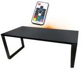 Biurka gamingowe - Biurko Gamingowe 160X80 Metalowe Nogi Loftowe Stabilne Led - miniaturka - grafika 1