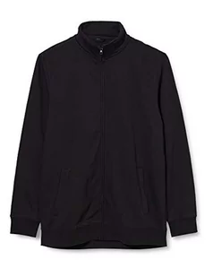 Build Your Brand Męska kurtka High Neck Sweat Zip Cardigan Jacket, bluza dla mężczyzn ze stójką, rozmiary S - 5XL, czarny, 4XL - Kurtki męskie - miniaturka - grafika 1