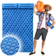 Materace turystyczne - Materac dwuosobowy niebieski - miniaturka - grafika 1