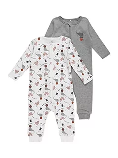 Śpiochy dla niemowląt - NAME IT Dziecięce piżamy, uniseks, szary melanż, 104 - grafika 1