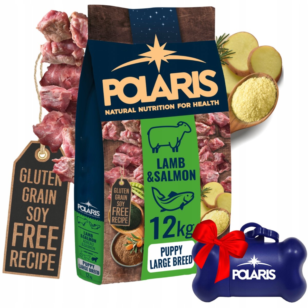 POLARIS PUPPY LARGE LAMB&SALMON 12 kg