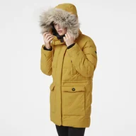 Płaszcze damskie - Damski Płaszcz ocieplany HELLY HANSEN W REGINA 53500_349 – Żółty - miniaturka - grafika 1