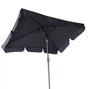 Parasol Ogrodowy Prostokątny Regulowany Składany Denver Ciemny Szary - Parasole ogrodowe - miniaturka - grafika 1
