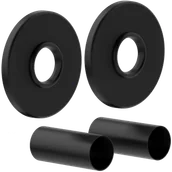 Akcesoria grzewcze - Mexen zestaw maskujący pojedynczy do grzejnika, czarny - W904-000-70 - miniaturka - grafika 1