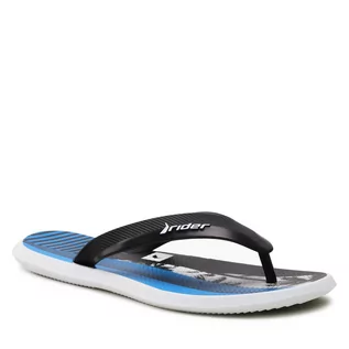 Klapki i japonki damskie - Rider Japonki R1 Energy Thong Ad 11820 White/Black/Blue 22215 - grafika 1