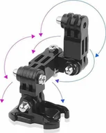 Akcesoria do kamer sportowych - THD Set articulatie pentru montare la casca de ski si snowboard a camerelor de actiune GoPro Hero, SJCAM, Xiaomi Yi, DJI Osmo Action - miniaturka - grafika 1
