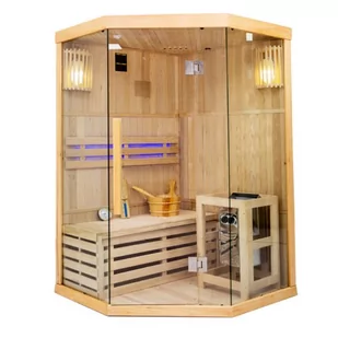 Sauna fińska 2 osobowa wysokotemperaturowa 3,5KW Harvia 120x120 cm Oslo2 - Sauny - miniaturka - grafika 1