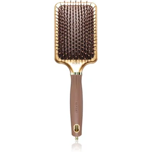 OLIVIA GARDEN Expert Care Rectangular Nylon Brites Szczotka Z Nylonowym Włosiem Gold&amp;Brown - Szczotki i grzebienie do włosów - miniaturka - grafika 1
