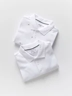 Koszulki dla chłopców - Reserved - T-shirt polo 2 pack - złamana biel - miniaturka - grafika 1