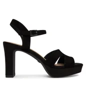 Sandały damskie - Sandały Tamaris 1-28309-42 Czarny - miniaturka - grafika 1